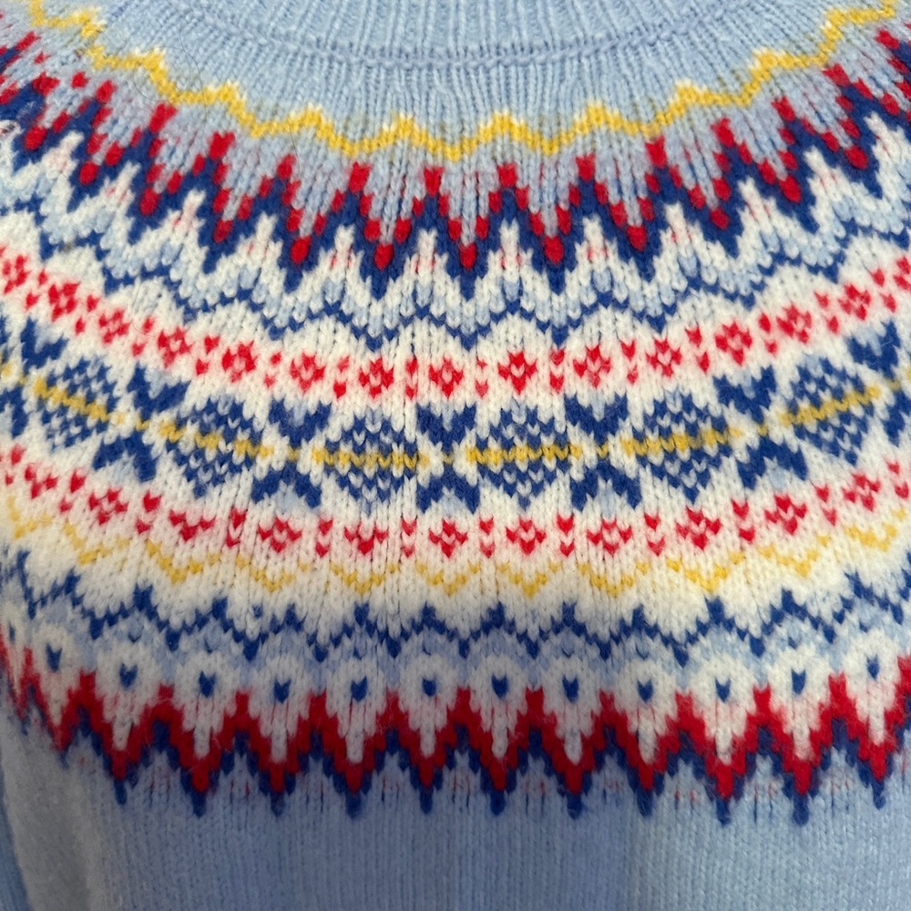 Joules Multicolor Patterned Crew Neck Sweater - image 2